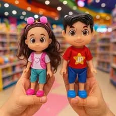 Boneca Infantil  Maria Clara ou JP pra Brincar e enfeitar! 18cm, Bonequinhas, Brinquedos para meninos e meninas