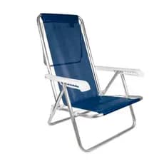 Cadeira De Praia Piscina Reclinável 8 Posições Aluminio Sannet Mor