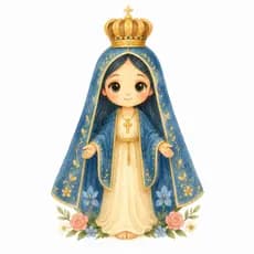 3 Apliques DTF textil temocolante para estampa de tecido - Catolica, Santo, Santa, Jesus