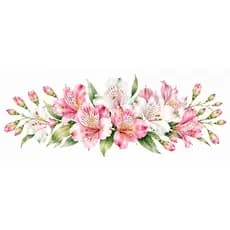 DTF FLORAL ASTROMÉLIAS TRANSFER TERMOCOLANTE IMAGEM TÊXTIL FLORES DECALQUE TECIDOS APLIQUE