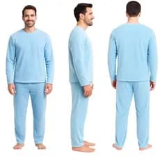 Pijama Longo Inverno Masculino Em Plush Conforto E Qualidade P ao Plus Size