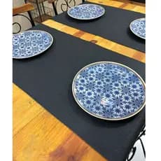 Caminho de Mesa Impermeável Pvc Uso Diário, Limpeza Rápida e Fácil 140cm