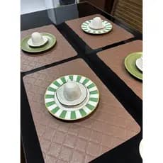 KIT 2, 4 Ou 6 Jogo De Americano Mesa Jantar Decoração de café da Manhã Limpa fácil