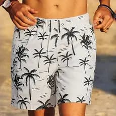 SHORT TACTEL Masculina praia folha 02