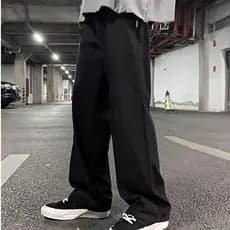 Calça jeans Balão unissex masculinos e femininos boca larga