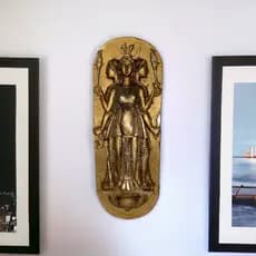 Estátua Decorativa Hékate Tríplice Hecáte Trívia Wicca Placa de Parede Decoração