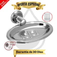 Saboneteira Inox Banheiro Suporte Porta Sabonete Cromada