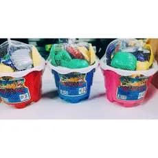 kit com 12 balde areia para diversão das crianças!