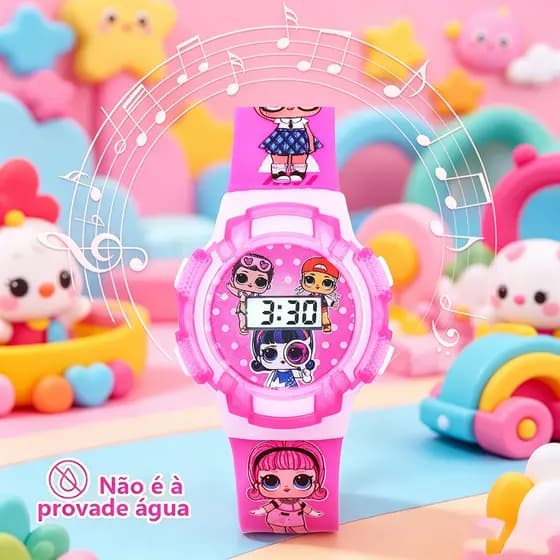 Relógio Digital Infantil Menino De Pulso A Prova D Água Luxo Lindos Criança Cronômetro Led Original