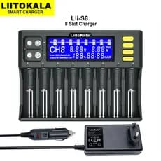 Li-ion LiitoKala Lii-S8 PD4 3.7V NiMH 1.2V FePO4 3.2V IMR 3.8V Para 18650 26650 21700