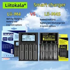 LiitoKala Lii-M4 M4S-402-202 S2 S4 + U1 3,7v 18650 18350 26650 14500 16340 Carregador Inteligente De Bateria De Lítio NiMH