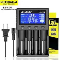 LiitoKala Lii-PD4 PD2-402 Lii202 LiiM4S 18650 Carregador Universal Inteligente Para 26650 18650 21700 18500 AA AAA Bateria