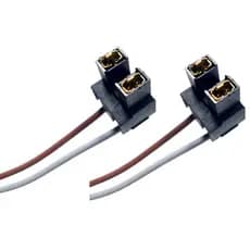 Par De Chicotes Soquete Lâmpada H7 Conector Plug Farol