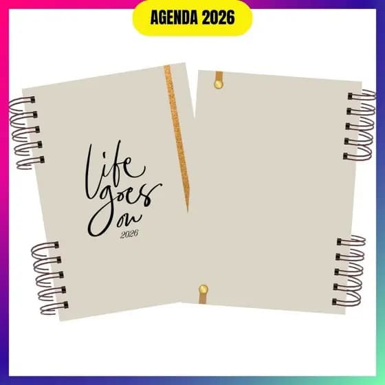 Agenda 2026 I Agenda Planner 2026 I 1 Dia por Página I Agenda Minimalista Feminina com Horário I
