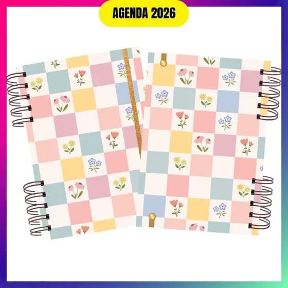 Agenda Planner Feminina 2026 I Agenda 2026 Datada I Agenda 1 dia por Página Com Planner Financeiro 2026