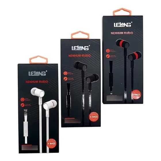 Kit 20 Fone De Ouvido Sem Ruído Lelong Le-0201- Atacado