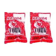Par de Câmaras de Ar Kenda para Bicicleta Aro 20 – 1.75/2.125 – 2 Unidades
