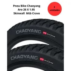 Par Pneu Bike Chaoyang Aro 26 X 1.95 Skinwall Bicicleta Mtb Cravo