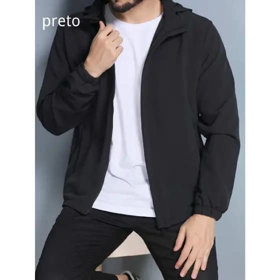 blusa corta vento masculino a prova de agua a prova de vento camada interna de isolamento térmico