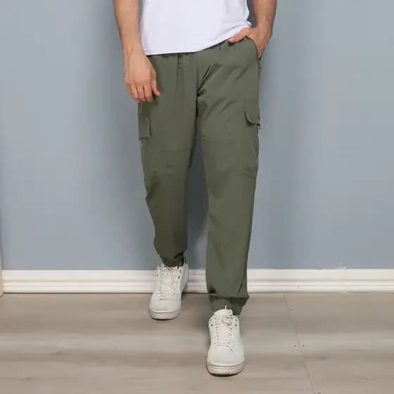 CALÇA MASCULINO CARGO ELASTANO COM BOLSOS ACADEMICOS ESPORTIVOS
