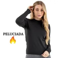 Blusa Feminina Térmica Peluciada Segunda Pele Inverno Frio