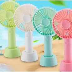 Ventilador Portátil Mini De Mão Mesa Recarregavel Usb Led com cabo