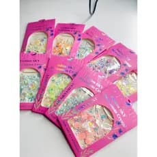 KIT 5 cartelas decoração de unha em gel 3d decalque de unha kit nail designer profissional strass para unha
