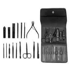 Kit Conjunto Manicure Profissional Completo 16 Peças Estojo Premium