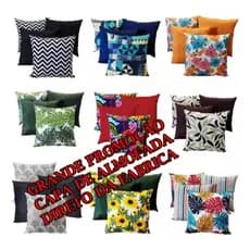SUPER PROMOÇÃO CAPA DE ALMOFADA 45 X45 KIT COM 3 UNIDADES DA MESMA COR OU ESTAMPA