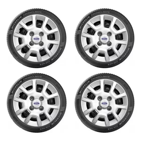 Jogo Calota Ford Fiesta Ka Ka+ Sedan  Aro 13 4 Peças