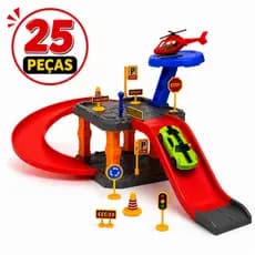 Pista Carrinho Brinquedo Montar Menino Infantil Criança Educativo Criativo Corrida Carro Helicóptero