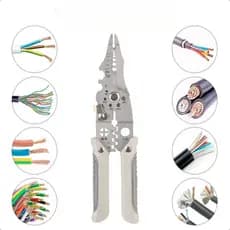 Alicate Multifuncional 16 Em 1 Corta Fio E Descascador Crimp