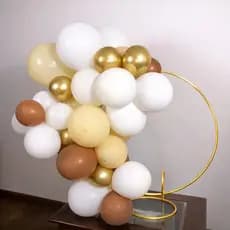 Arco Redondo De Festas 50cm Mesa Mini Decoração Painel Balão