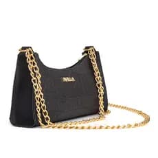 BOLSA FEMININA CROSSBODY DUAS CORRENTES DUPLA DE LADO DE OMBRO TRANSVERSAL