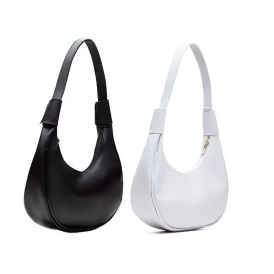 Kit 2 Bolsas Femininas Meia Lua De Ombro de Lado Festa