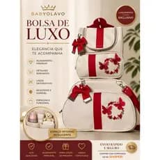 Bolsa Maternidade  Kit 02Peças Grande Linda e Espaçosa  Mamãe Enxoval Completa-Borboleta 3D