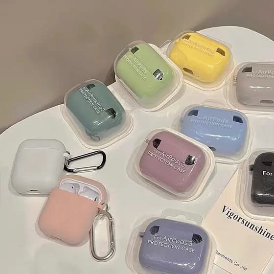 Capa Silicone Para Fone Apple AirPods 1/2/3 Geração e  AirPods Pro,Pro 2 Protetora