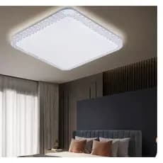 Lustre Plafon  quadrado  Led  24W Multicor Sobrepor