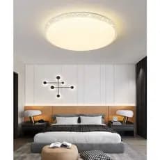 Lustre Plafon Redondo Cristal Led 24w Multicor Sobrepor