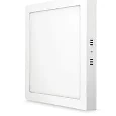 Luminária Painel de Led Plafon 18W QUADRADO  Sobrepor 3000k  branco quente Bivolt