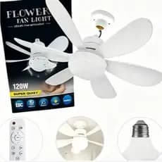 Lâmpada Ventilador Teto 80w 120w Led E27 3 Cores Bivolt