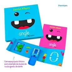 Álbum Dental Premium Angie - Porta Dente de Leite Infantil