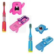 Kit Dental Album Porta Dentes de Leite + Escova com Reservatório Magic Brush
