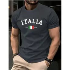 Camisa Itália Masculina 100% Algodão fio 30.1