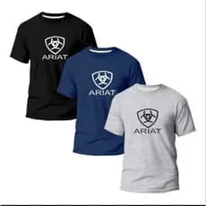 Kit 3 Camiseta Masculina Rodeio Cautry Ariat Texana Cautry