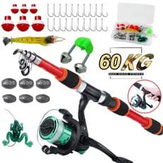 Kit Barato Completo 1 Varas +1 Molinetes + 1 Estojo Promoção