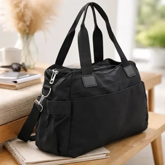 Bolsa Feminina Sacola Grande Impermeável Transversal Média