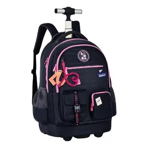 Mochila Carrinho E Costas Juvenil Menina Luluca Oficial Clio