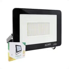 Refletor Projetor Led 400w Branco Frio Prova D'água 6500K IP65 Bivolt Slim400 Exterior Iluminação