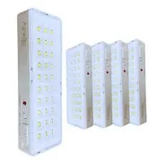 Luminária Led Emergência Branco Frio Autônom Kit 5 127/220v